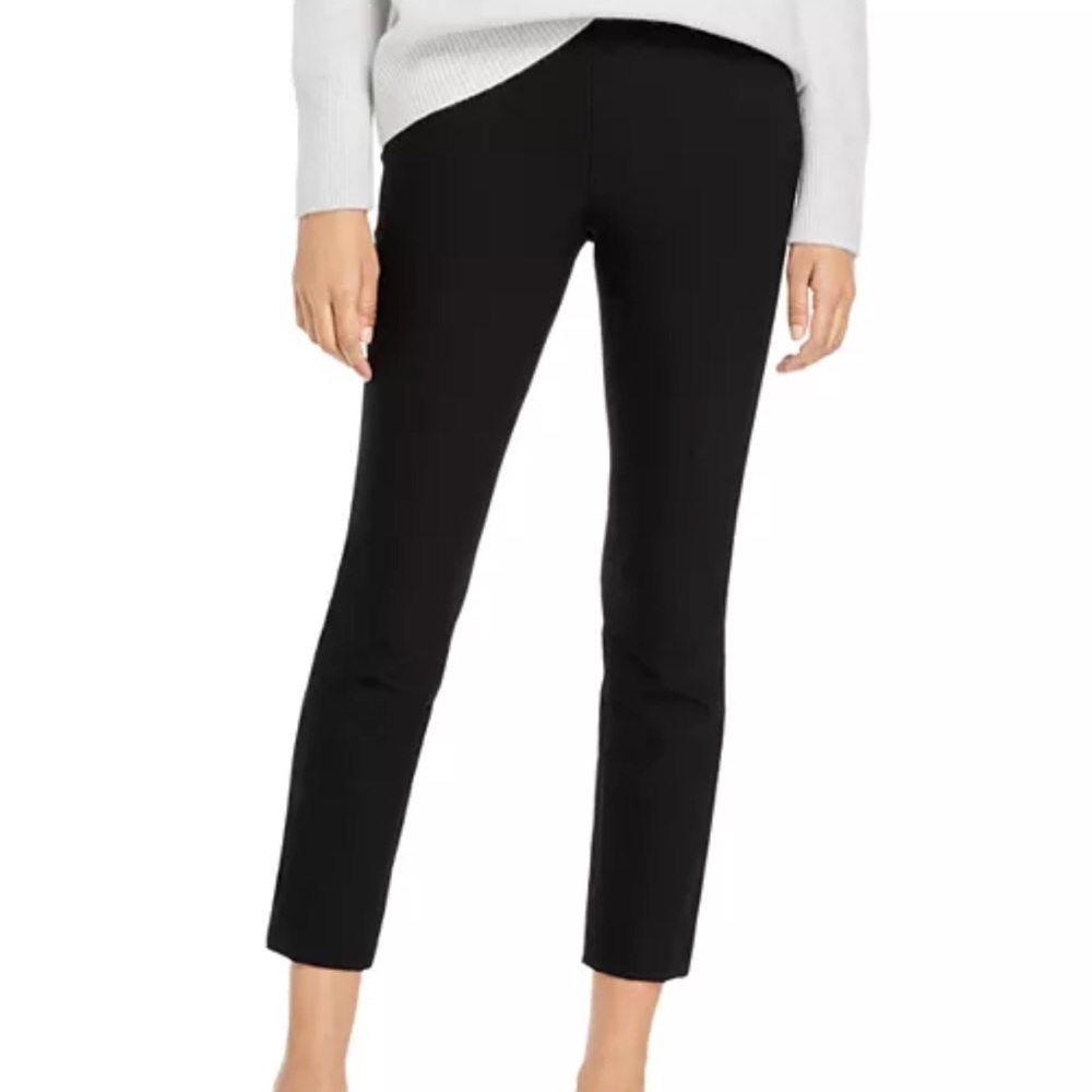 VINCE Front Seam Pants in black